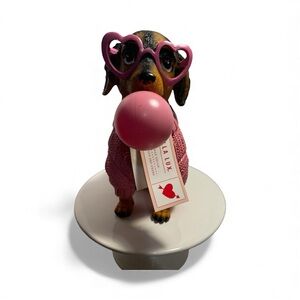 Bella Luxx Pink Dog Sweater with Heart Glasses - NWT *